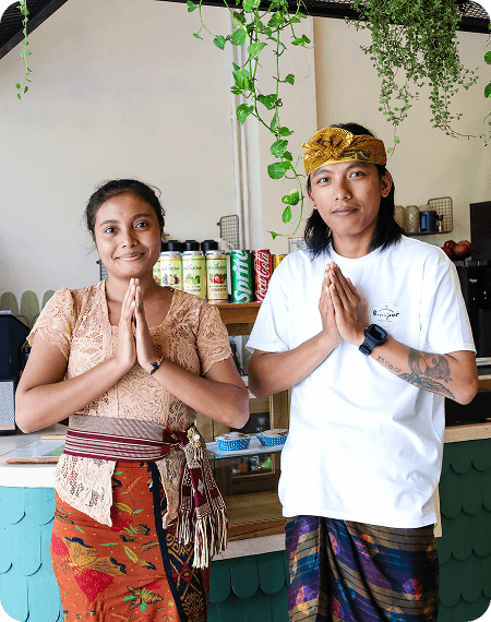 Eco-friendly laundry machine in use